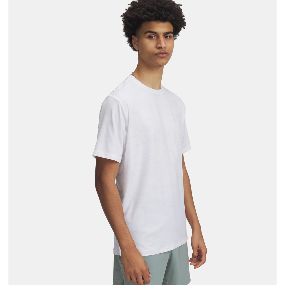 NWT Under Armour Men's UA Vanish Energy Printed Short Sleeve in White sz XL